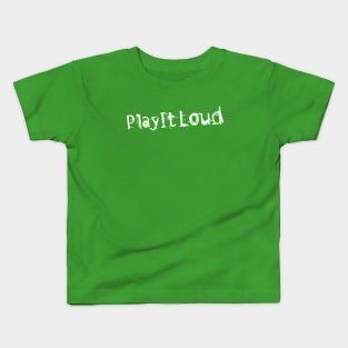 Nintendo "Play It Loud" White Logo Kids T-Shirt